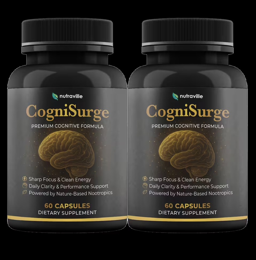 2 Bottles of CogniSurge brain health capsules